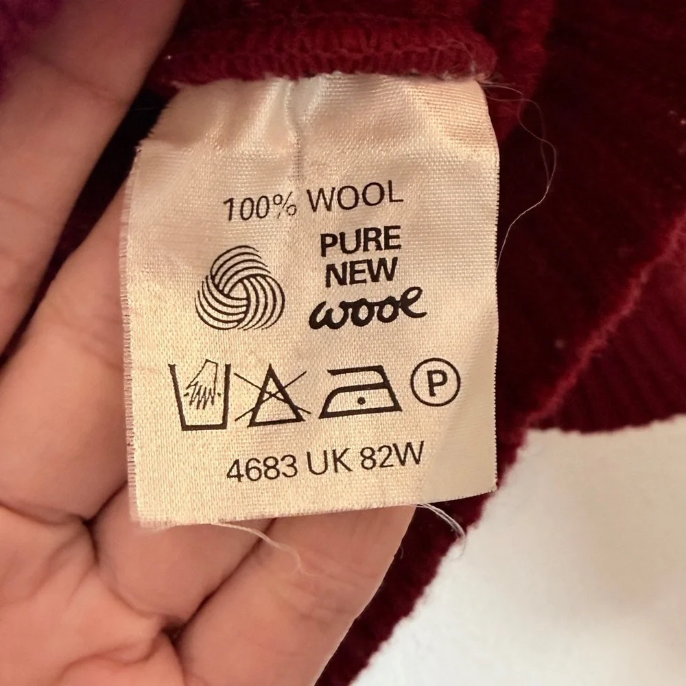Vintage Shetland Scotland 100% Wool Fair Isle Sweater 44 Old Money Cabincore - Picture 6 of 10